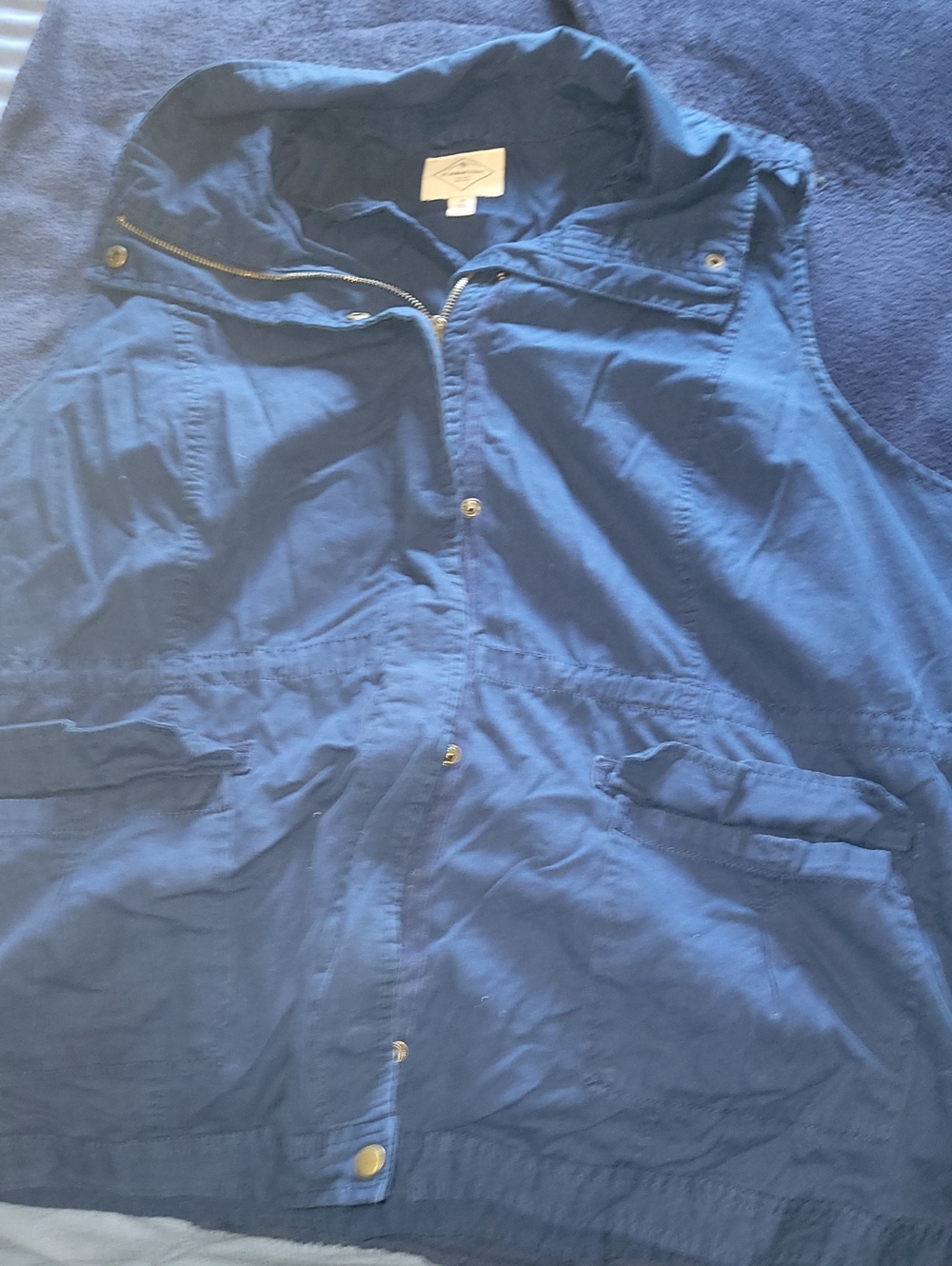 Womens Navy Blue Utility Vest - Breathable Everyday Wear